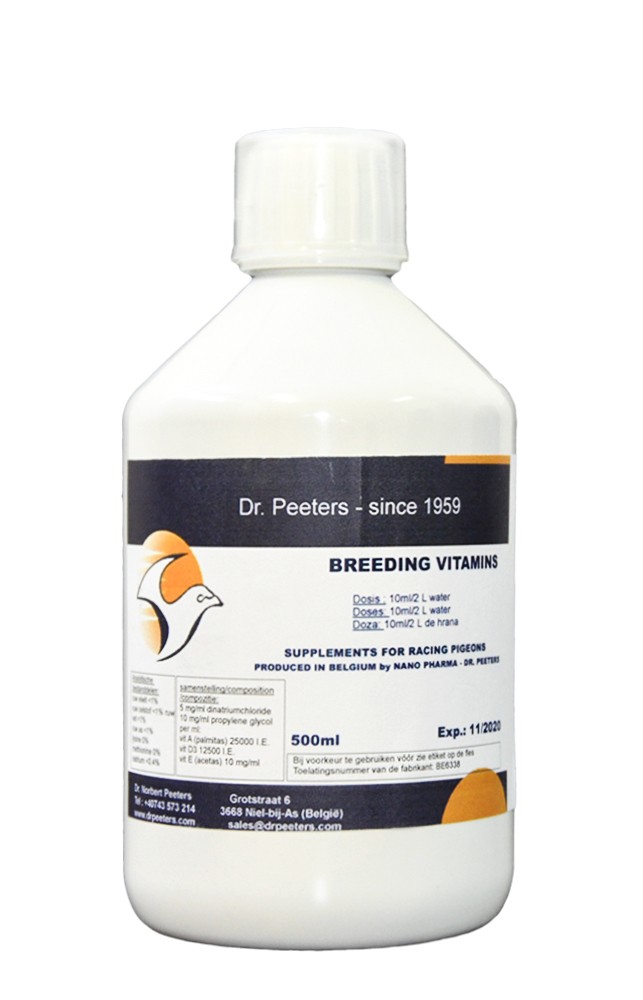 Breeding Vitamins 500ml - vitamine matca + AD3E -